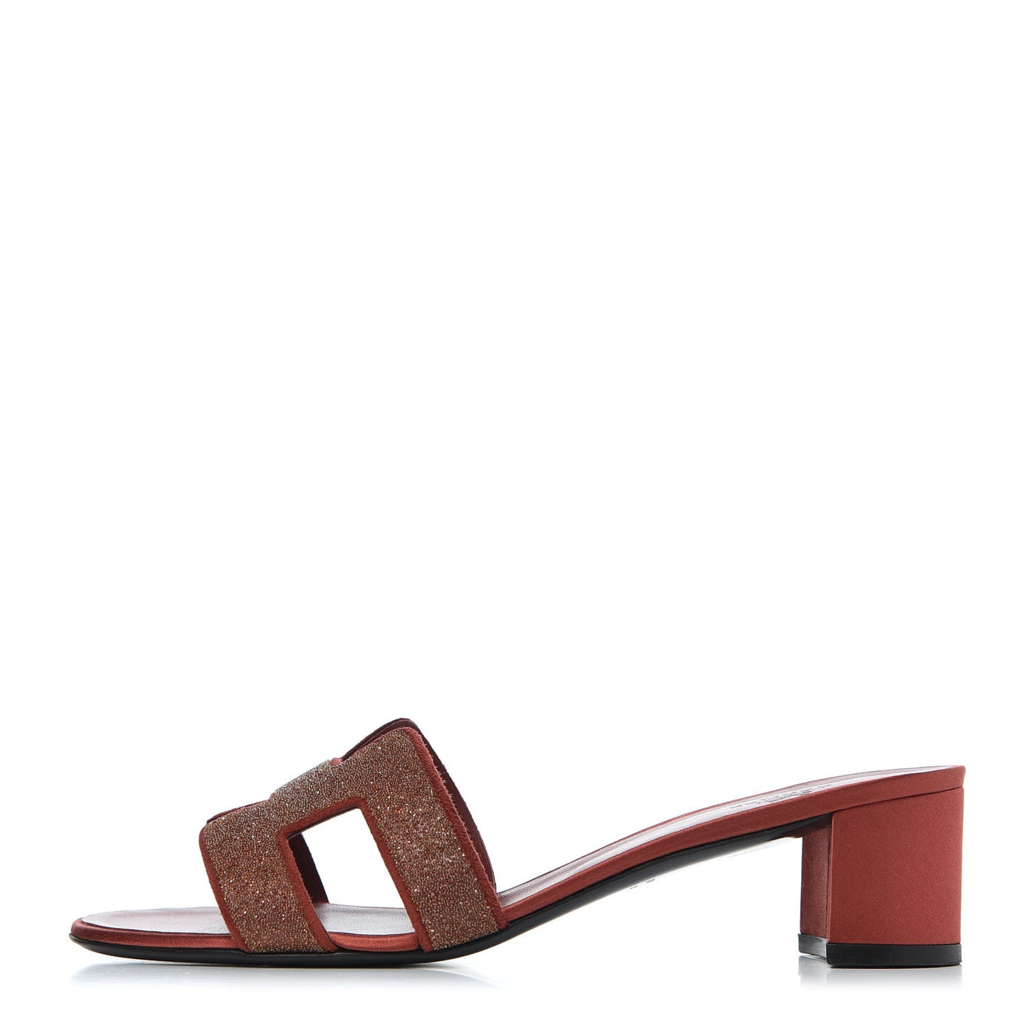 Suede Goatskin Crystal Powder Oasis Sandals 39 Rouge Tomette