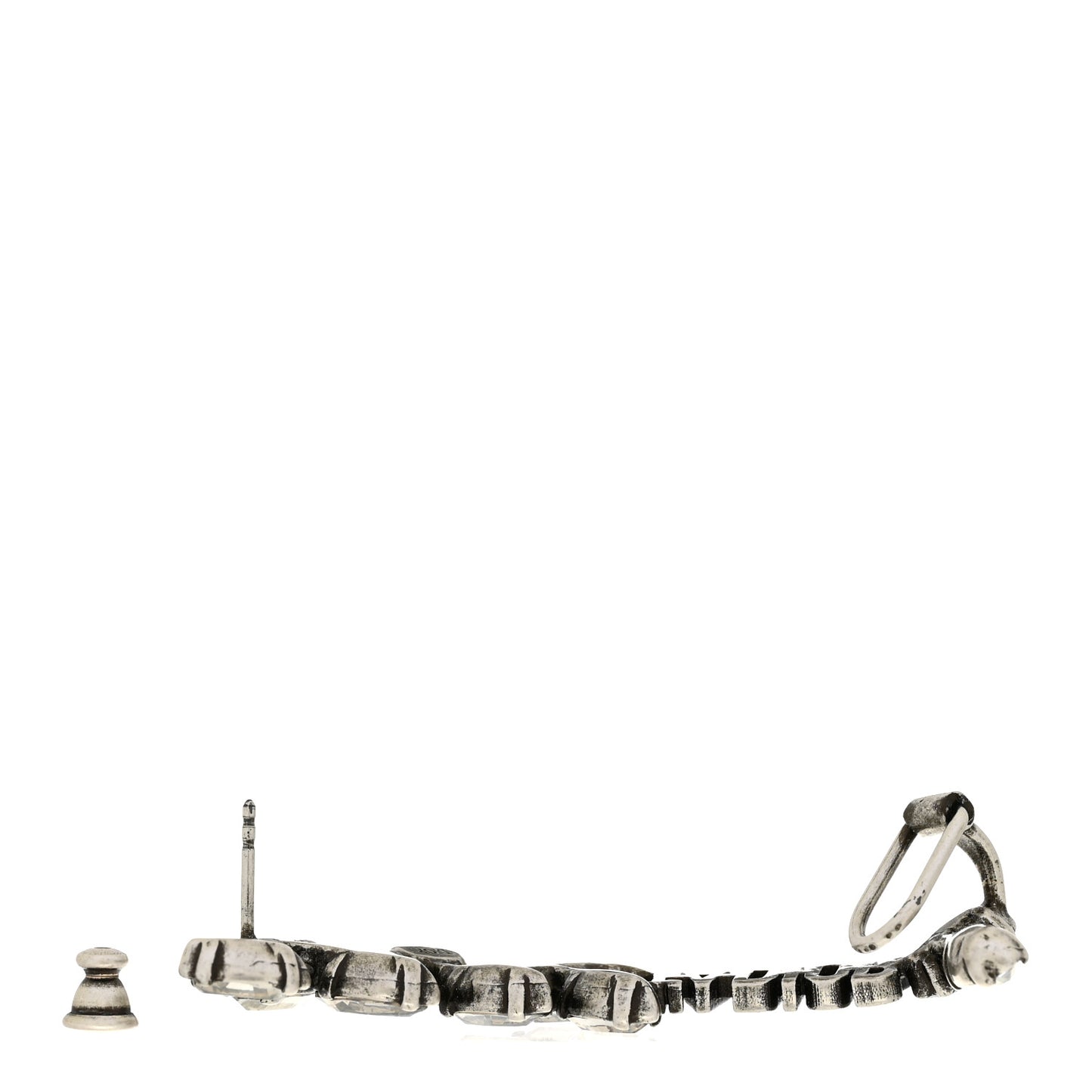 Metal Crystal J'Adior Laurier Ear Cuff Silver
