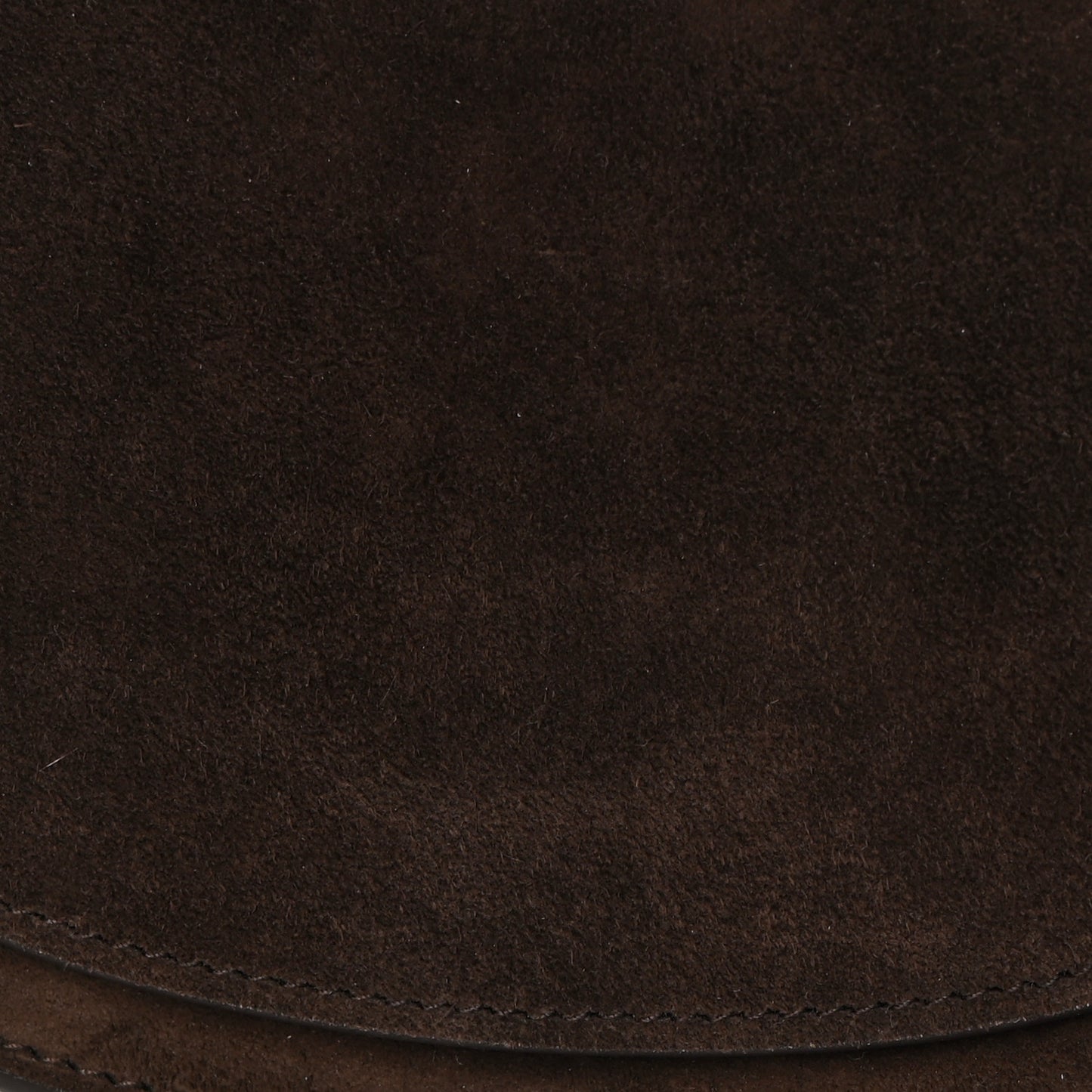 Calfskin Suede Small Tess Bag Chocolate Brown
