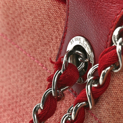 Chanel Canvas Medium Deauville Tote Red 15 of 16