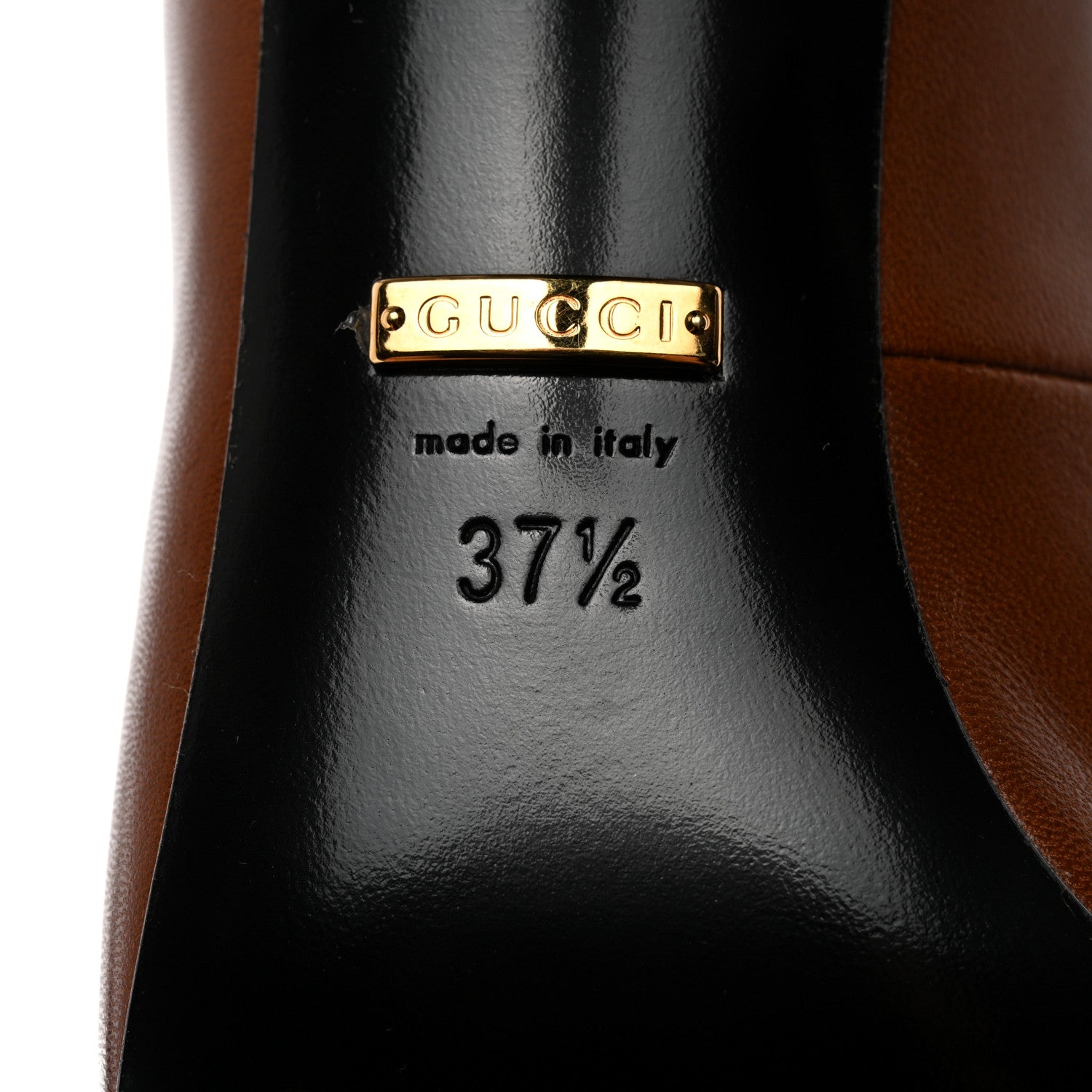 Gucci Malaga Kid Pumps 37.5 Bright Cuir 8 of 9