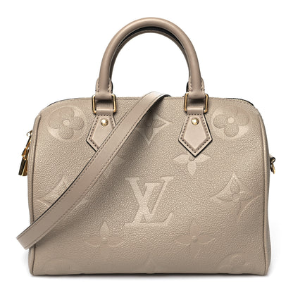 Louis Vuitton Empreinte Monogram Giant Speedy Bandouliere 25 Tourterelle 1 of 12