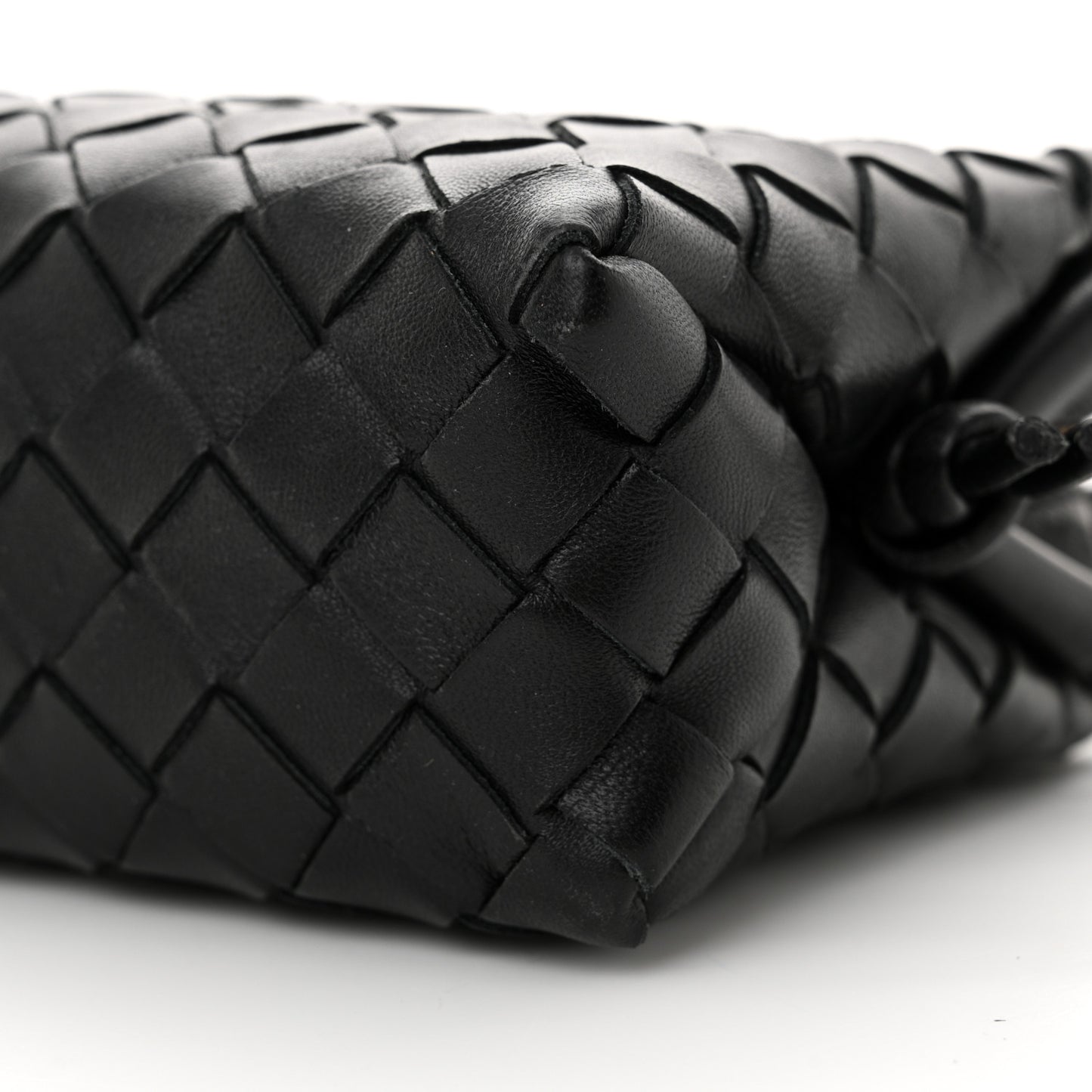 Nappa Intrecciato Mini Loop Camera Bag Black