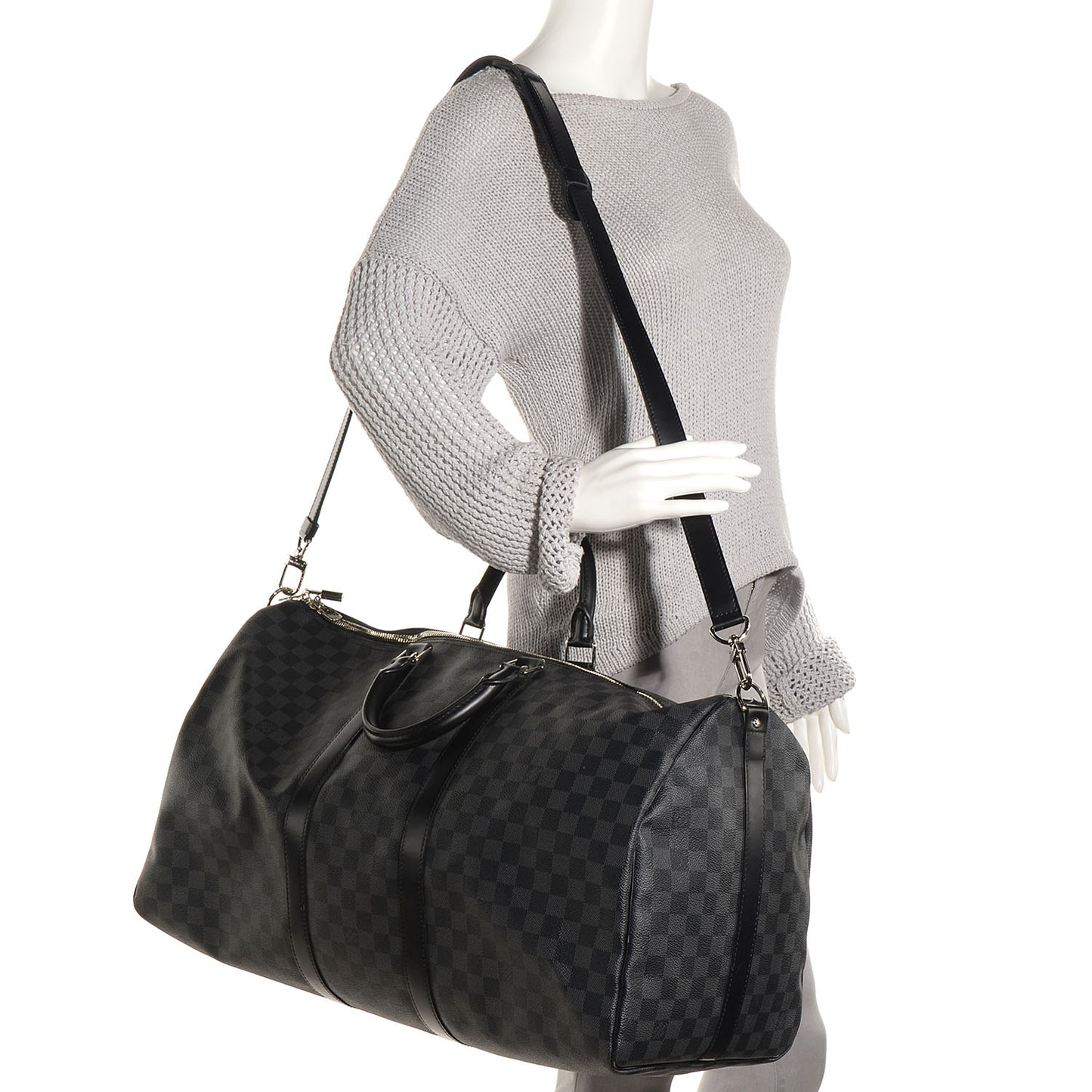 Damier Graphite Keepall Bandouliere 55