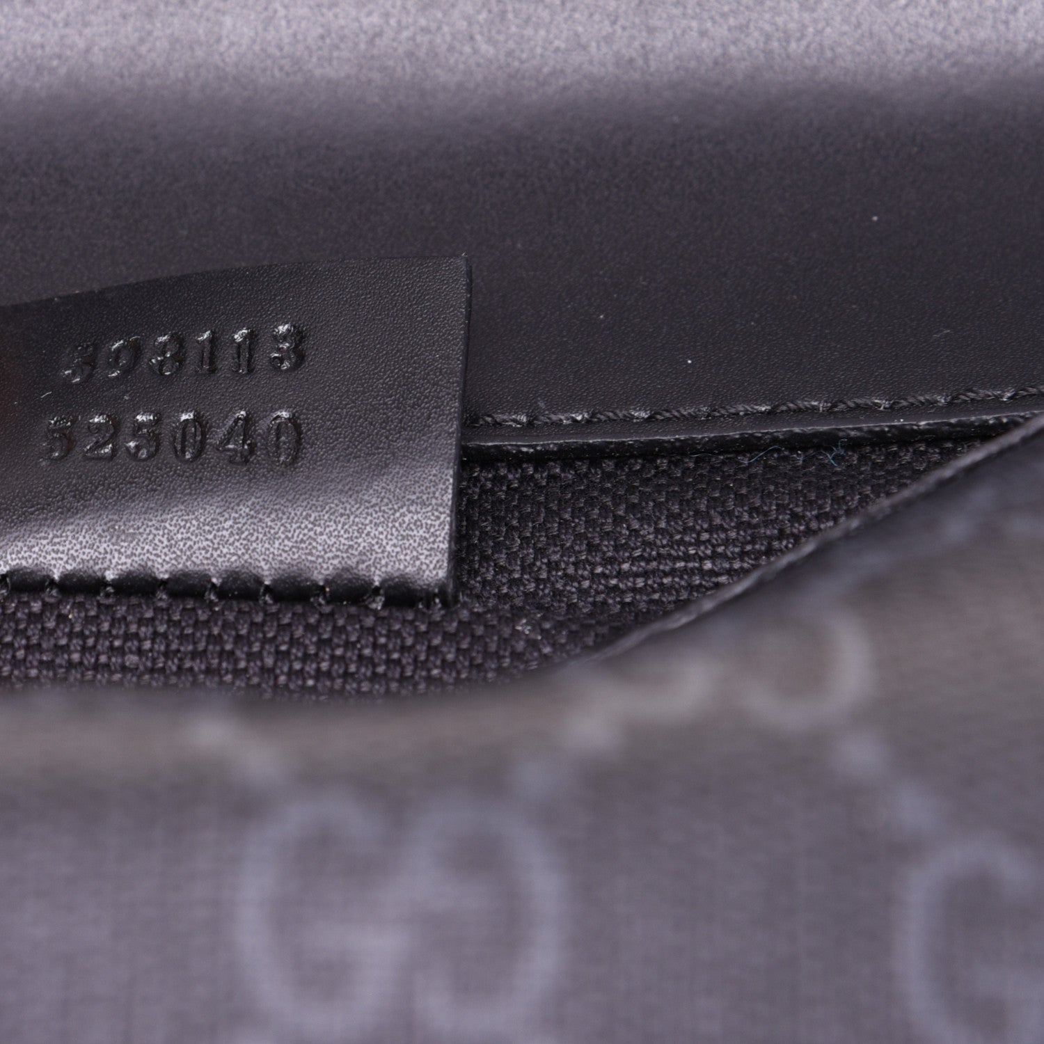 Gucci GG Supreme Monogram Web Slim Belt Bag Black Grey 9 of 11