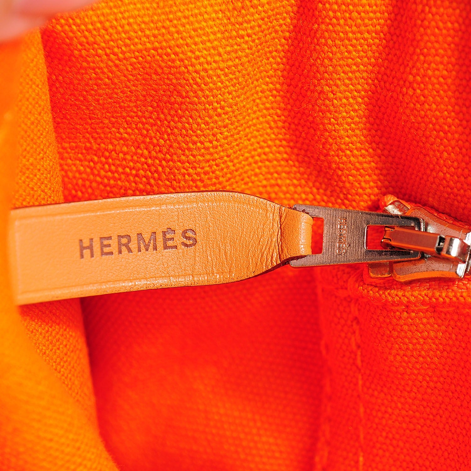 Hermes Toile Fourre Tout MM Orange 6 of 15