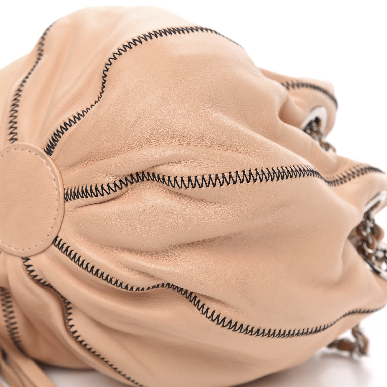 Chanel Lambskin Satin Mini Drawstring Tassel Shoulder Bag Rose Clair 10 of 10