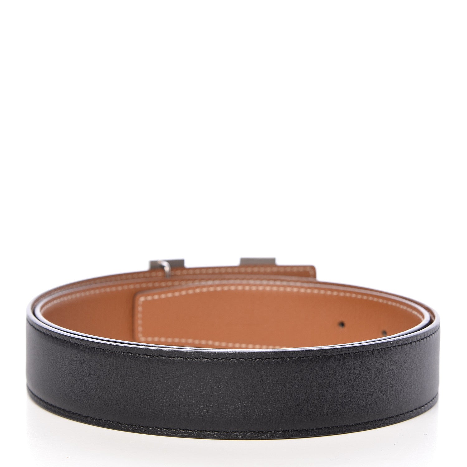 Hermes Swift Epsom 32mm H Belt 90 Black Gold 3 of 7