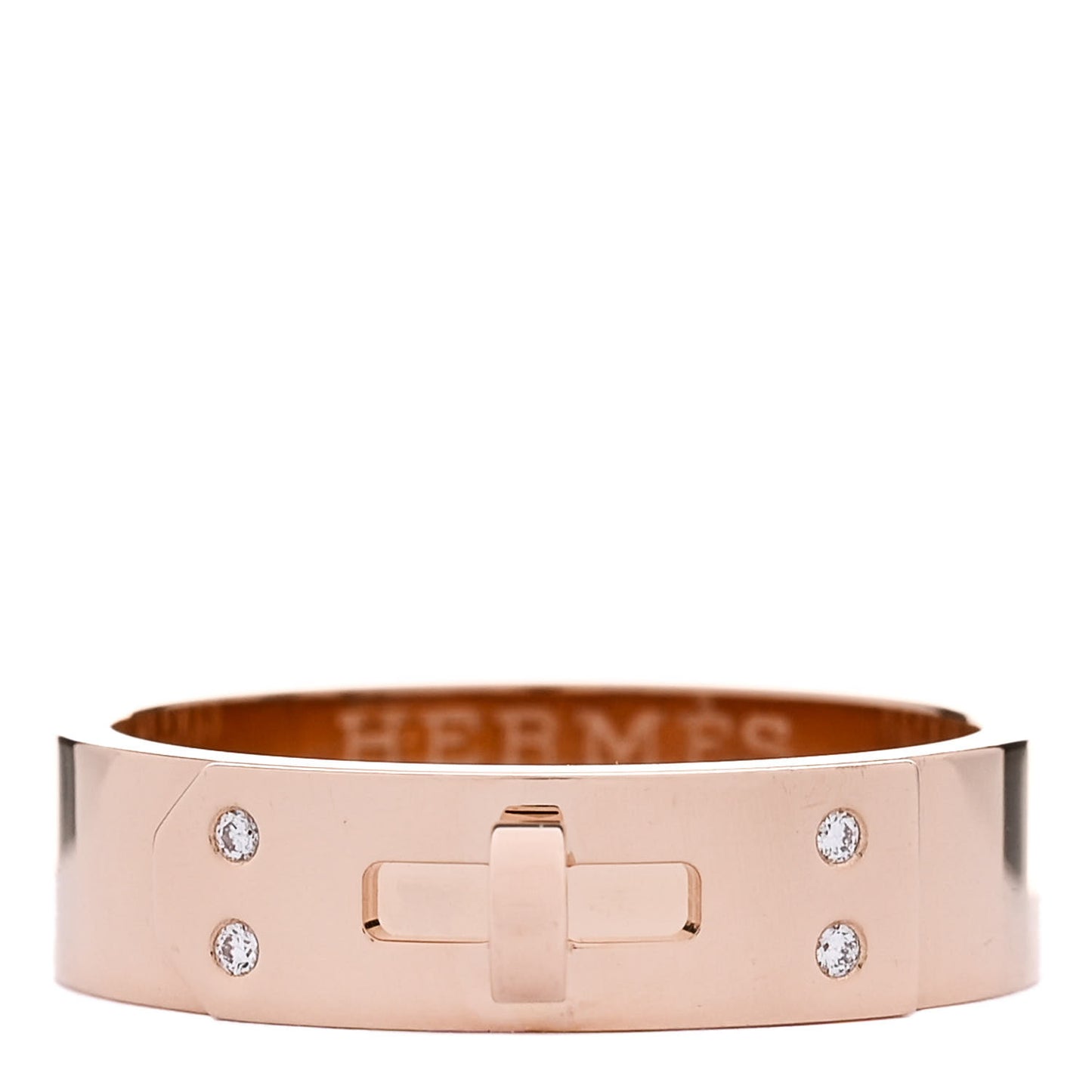 18K Rose Gold Diamond PM Kelly Ring 53 6.5