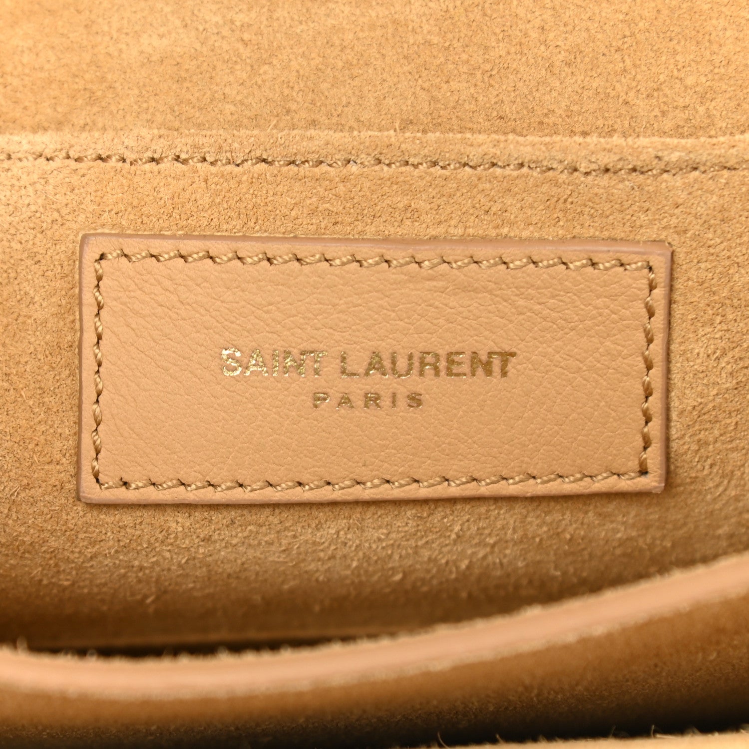 Saint Laurent Calfskin Small Classic Y Satchel Bag Beige 6 of 11