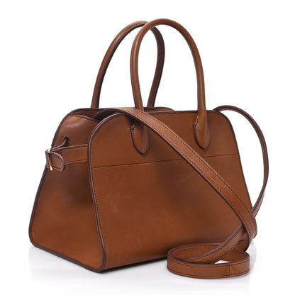 The Row Polished Saddle Calfskin Soft Margaux 10 Bag Cuir 3 of 12
