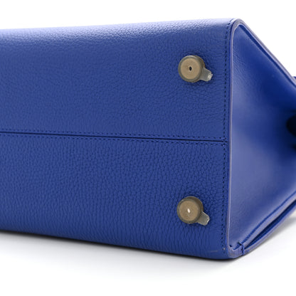 Christian Dior Bullcalf Medium Diorever Flap Yves Klein Blue 9 of 9