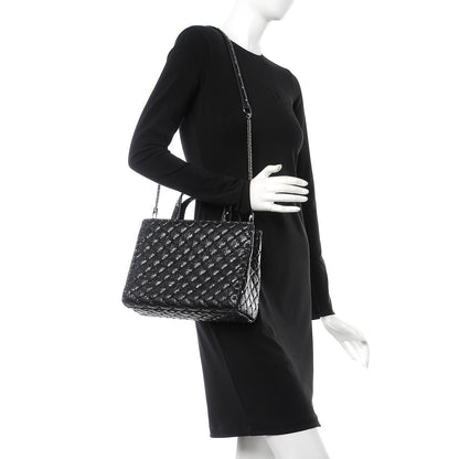 Valentino Garavani Craquele Nappa Rockstud Spike Tote Black 2 of 6
