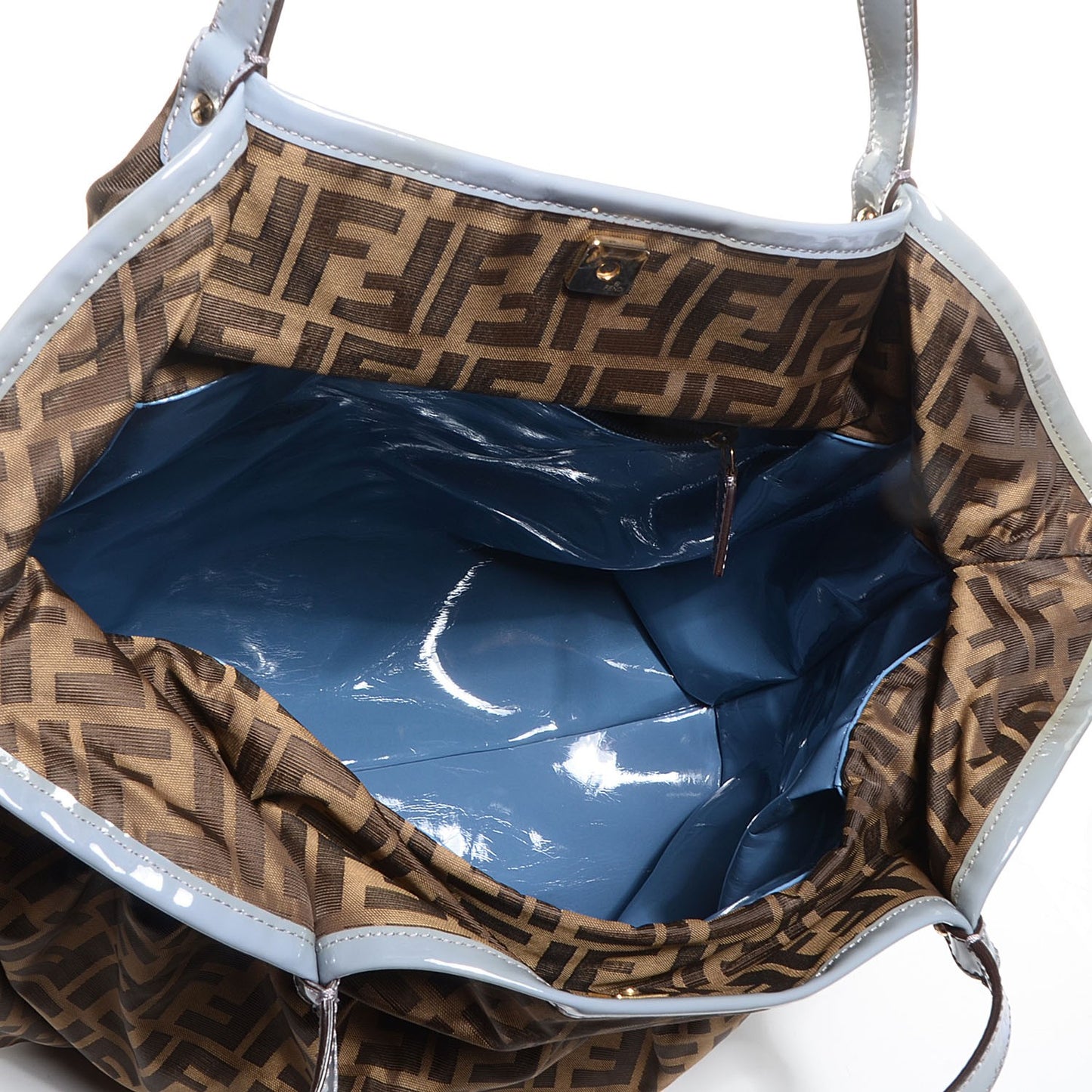 Zucca Large Chef Shopper Tote Tobacco Blue