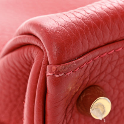 Hermes Taurillon Clemence Kelly Retourne 32 Rouge Casaque 11 of 12