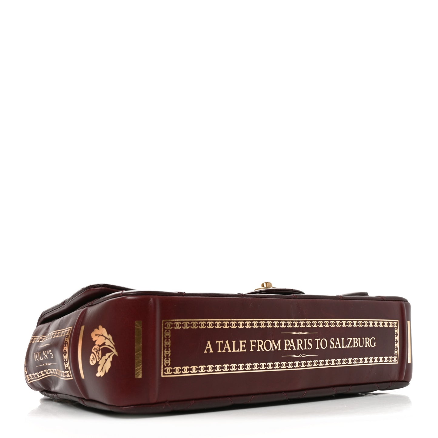 Hot Stamping Calfskin Tale Of Salzburg Flap Burgundy