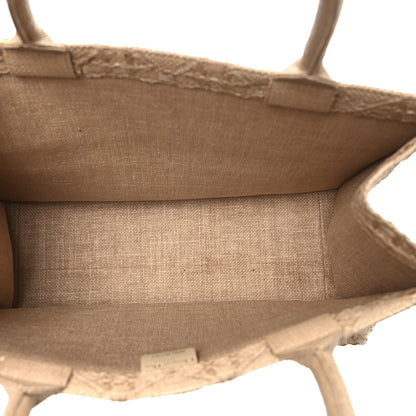 Christian Dior Raffia Cannage Medium Book Tote Natural 4 of 11