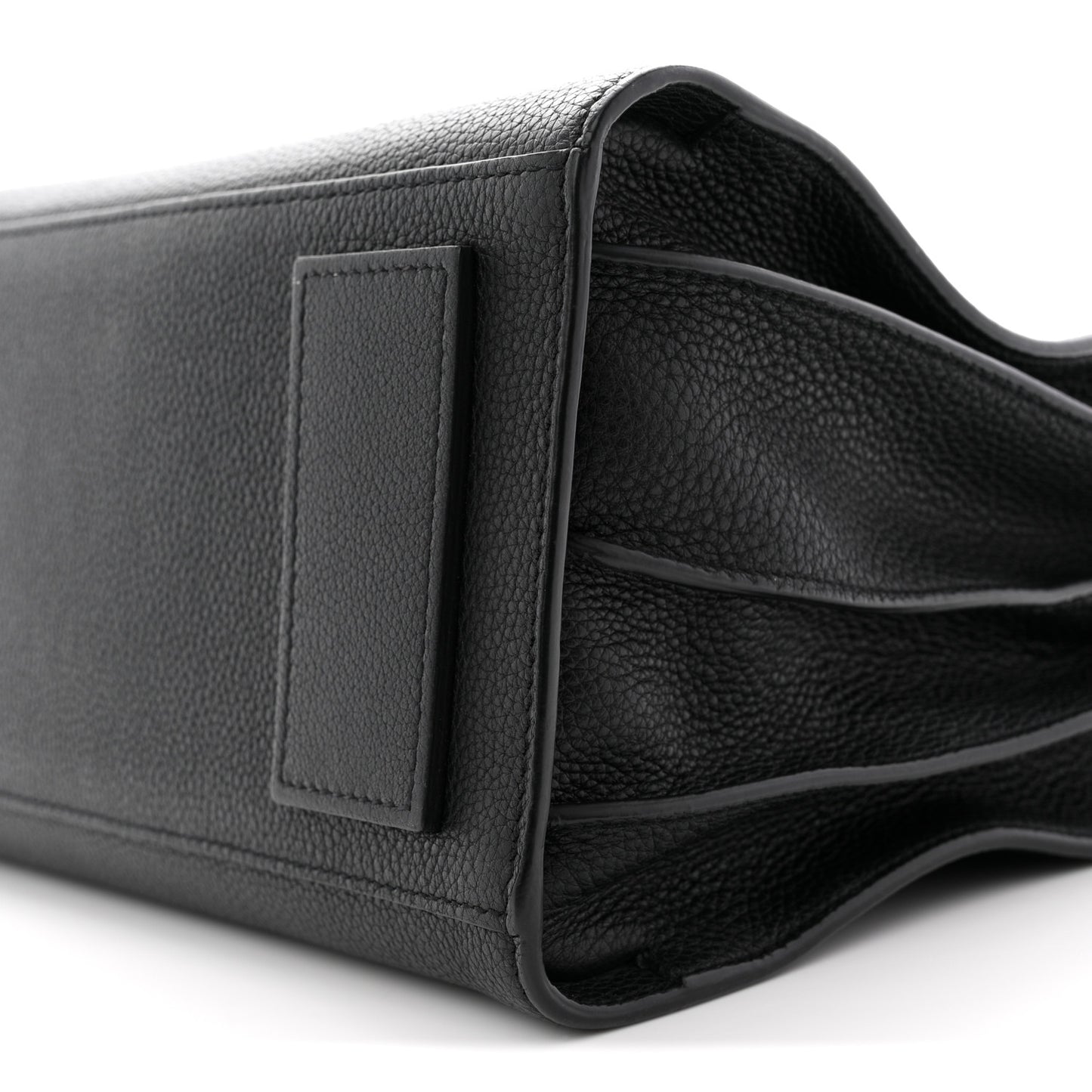 Grained Calfskin Small Supple Sac De Jour Black