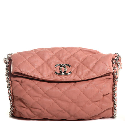 Chanel Washed Lambskin Chain Around Hobo Pink 1 of 7