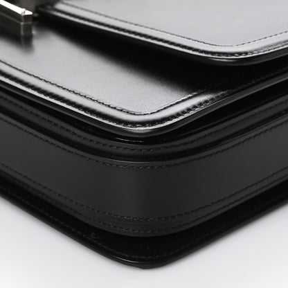 Saint Laurent Box Calfskin Monogram Medium Solferino Satchel Black 9 of 9