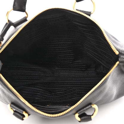 Prada Vitello Daino Tote Black 4 of 9