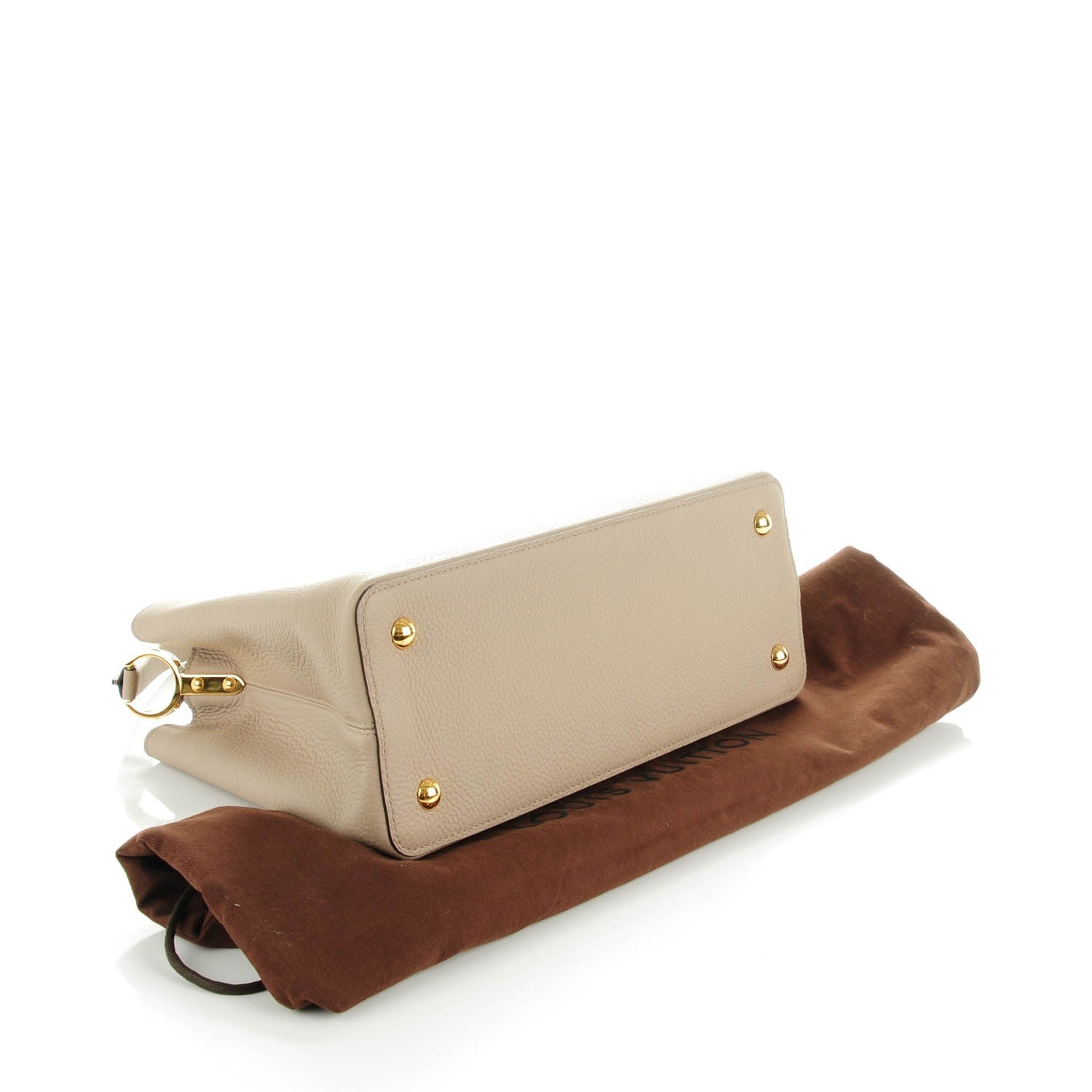 Louis Vuitton Taurillon Capucines MM Galet 4 of 7