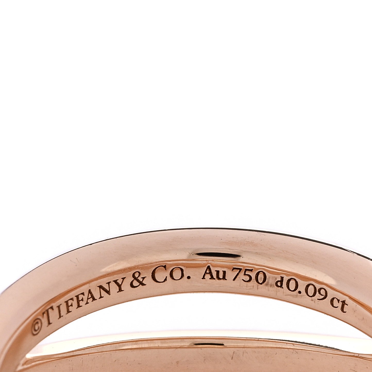 18K Rose Gold Diamond Atlas X Narrow Ring 53 6.25