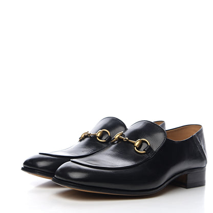 Gucci Goatskin Mens Horsebit Loafers 8.5 Black 3 of 9