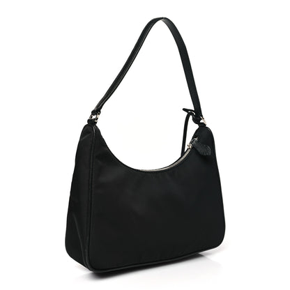 Prada Tessuto Nylon Saffiano Mini Re-Edition 2000 Bag Black 3 of 10