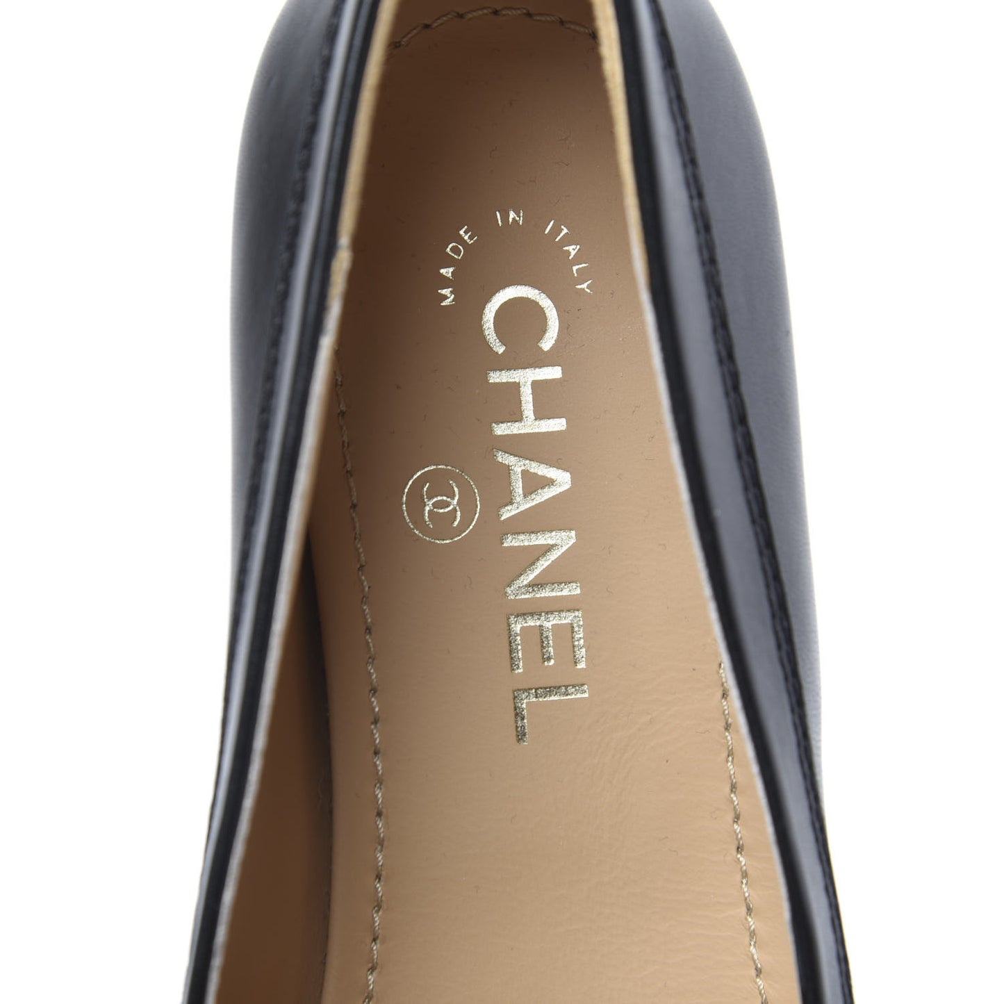 Lambskin CC Loafers 39 Black