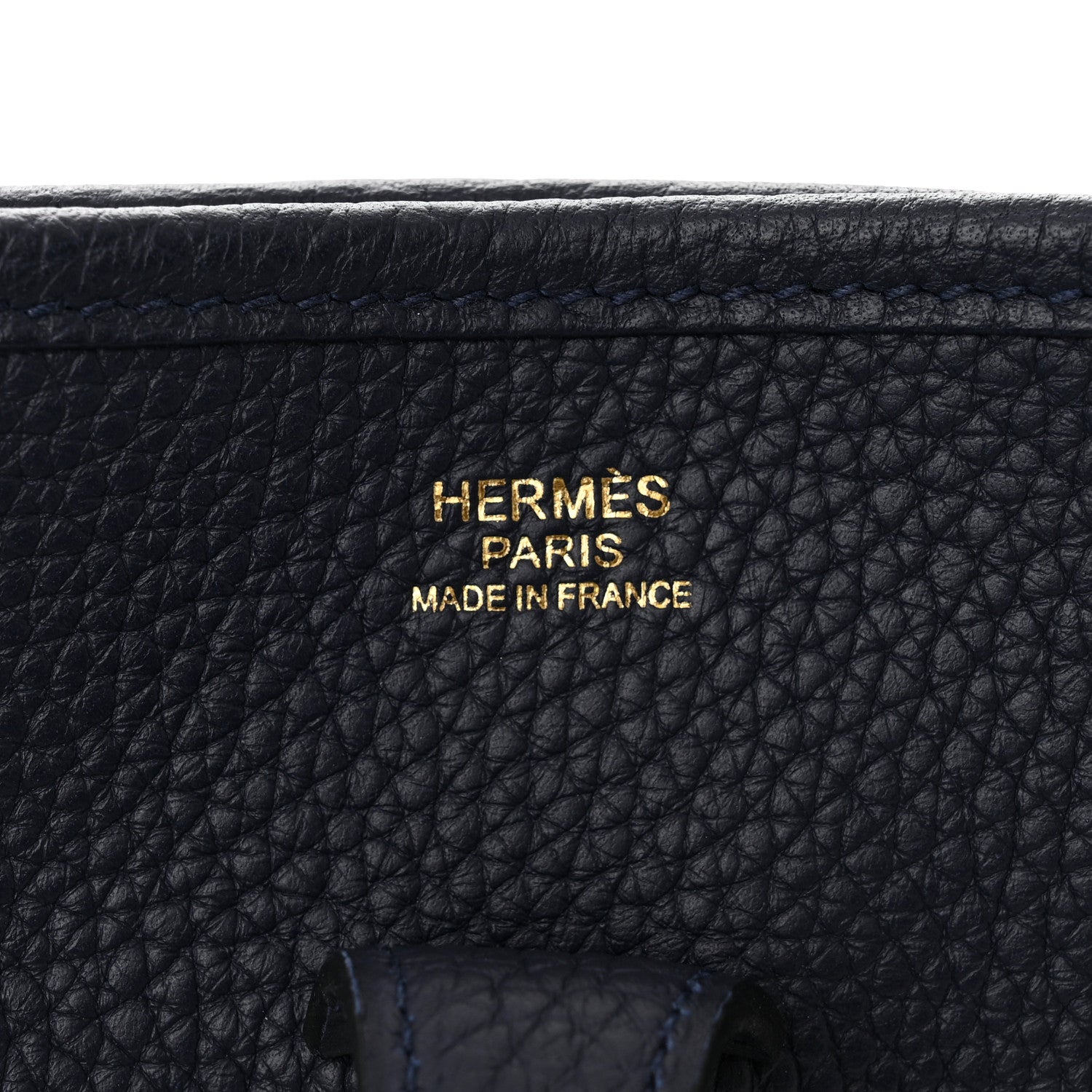 Hermes Taurillon Clemence Evelyne III PM Bleu Nuit 6 of 11