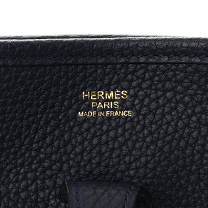 Hermes Taurillon Clemence Evelyne III PM Bleu Nuit 6 of 11