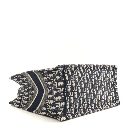 Christian Dior Oblique Medium Book Tote Blue Multicolor 4 of 9