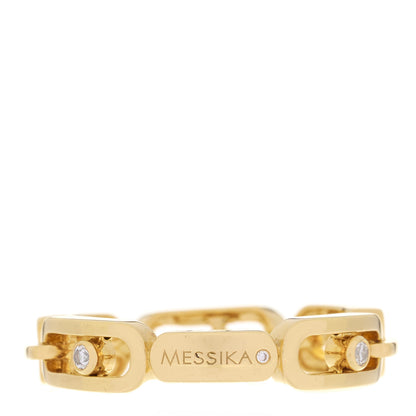 Messika 18K Yellow Gold Diamond Move Multi Link Band Ring 51 5.75 3 of 4