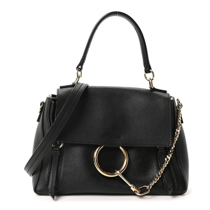 Chloe Calfskin Small Faye Day Shoulder Bag Black 2 of 19
