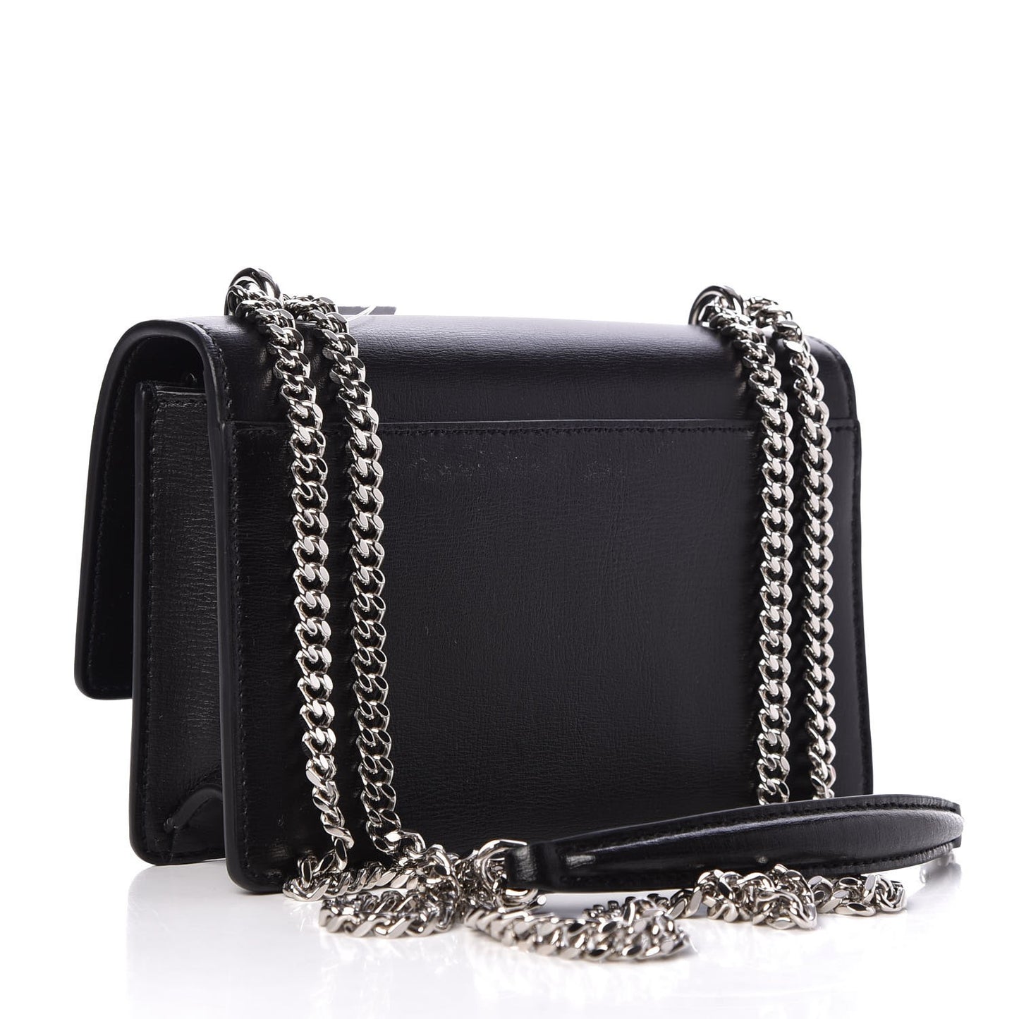 Calfskin Monogram Sunset Chain Wallet Black
