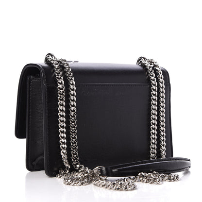 Saint Laurent Calfskin Monogram Sunset Chain Wallet Black 3 of 7