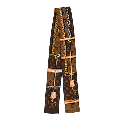 Louis Vuitton Silk Monogram Confidential Bandeau Brown 2 of 3