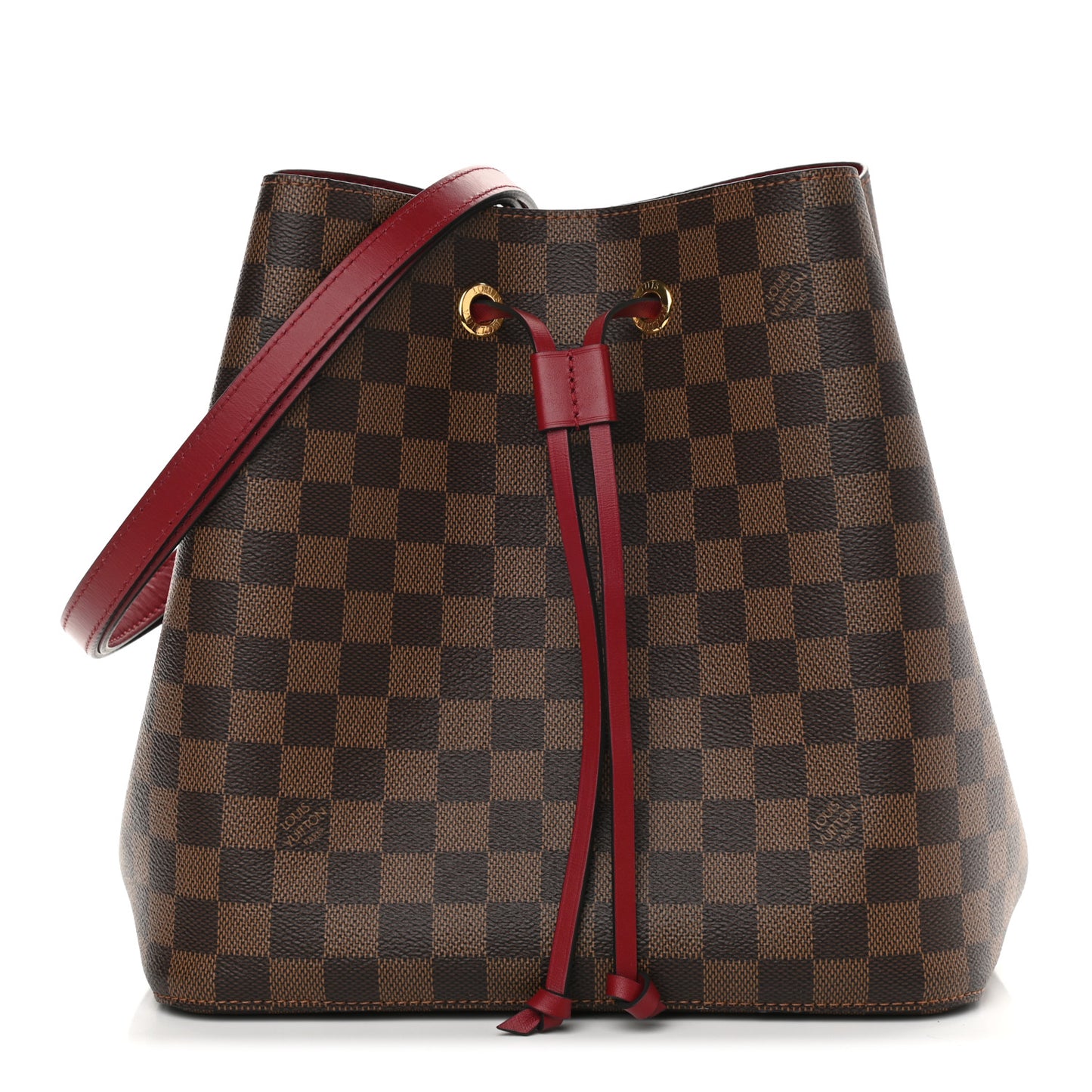Damier Ebene Neonoe MM Cherry Berry