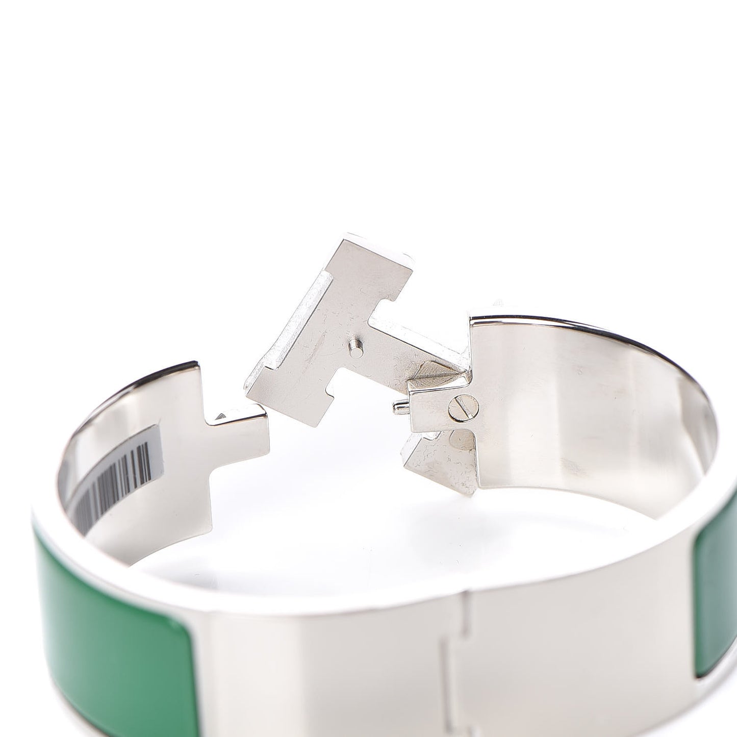 Enamel Wide Clic Clac H Bracelet PM Vert Sapin