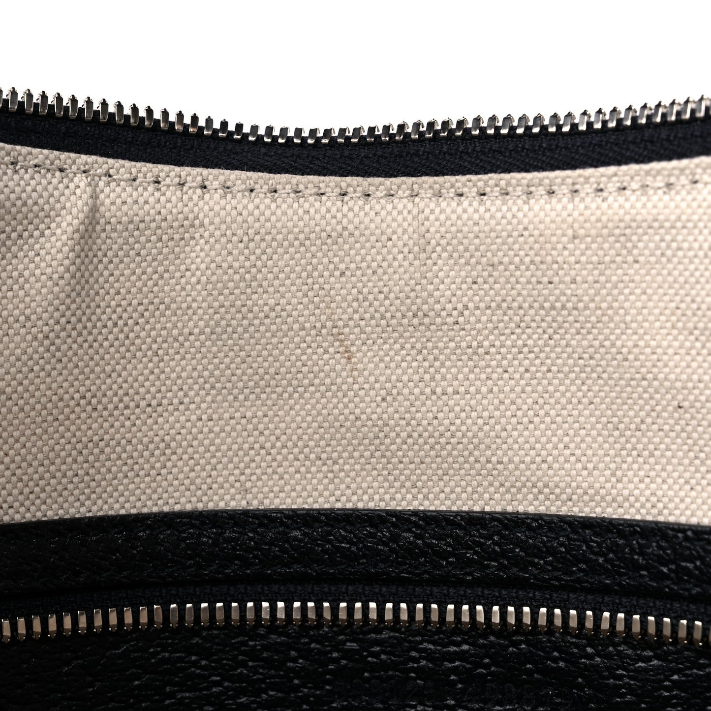 GG Supreme Monogram Textured Dollar Calfskin Web Small Ophidia Half Moon Hobo Beige Blue