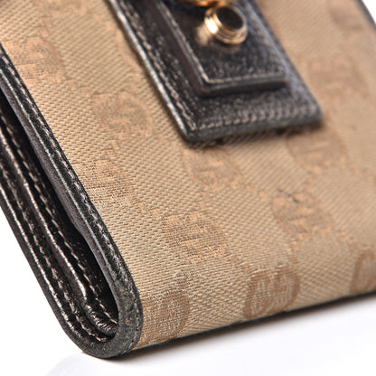 Gucci Monogram Abbey Compact Wallet Dark Brown 7 of 11