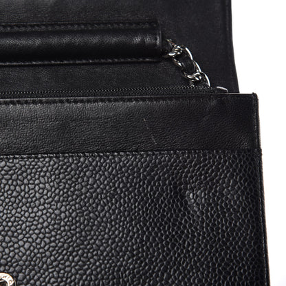 Chanel Caviar Timeless CC Wallet On Chain WOC Black 14 of 15