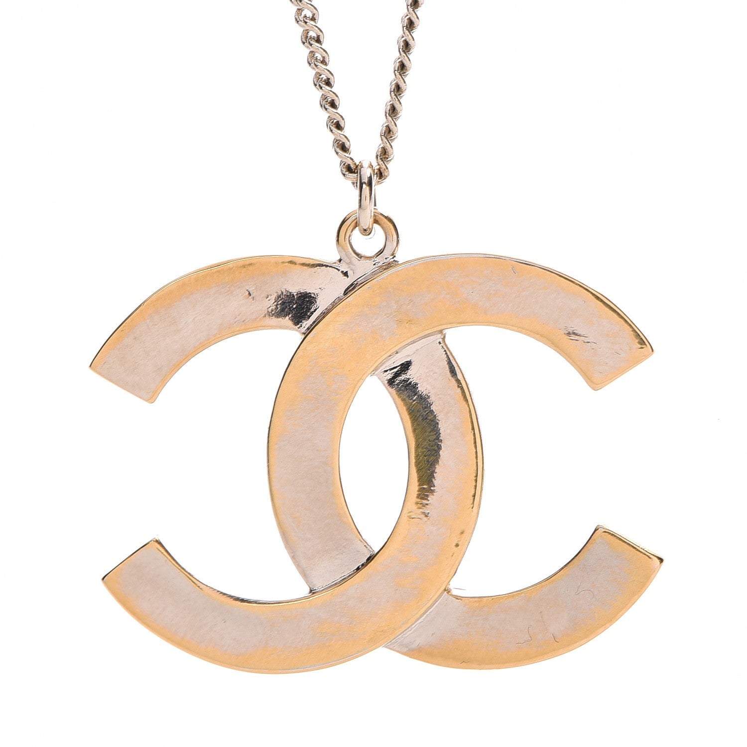 Chanel Baguette Crystal CC Necklace Gold 6 of 6