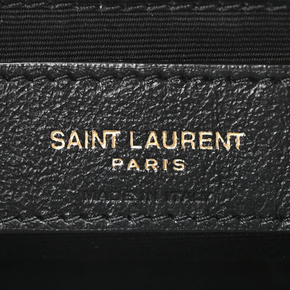 Saint Laurent Silk Carre Rive Gauche Print Patchwork Monogram Medium Jamie Multicolor White 6 of 10