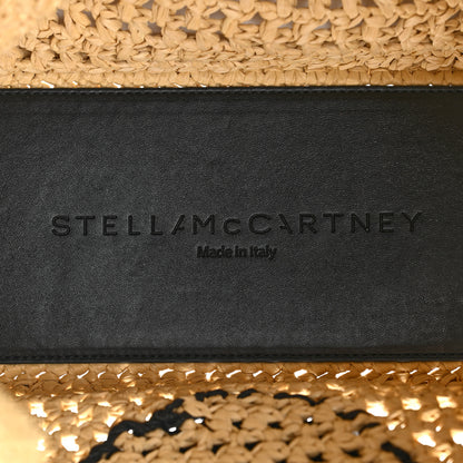 Stella McCartney Braided Raffia Eco Alter Napa Perforated Logo Crossbody Bag Natural 6 of 11