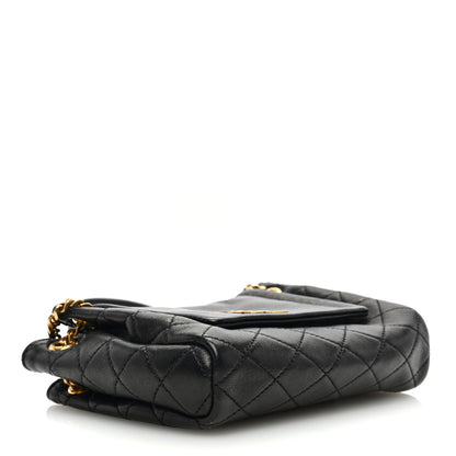 Saint Laurent Lambskin Quilted Monogram Mini Nolita Black 3 of 8