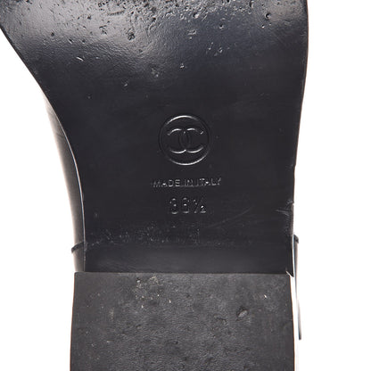 Chanel Calfskin Asymmetrical Mid Calf Boots 36.5 Black 8 of 10