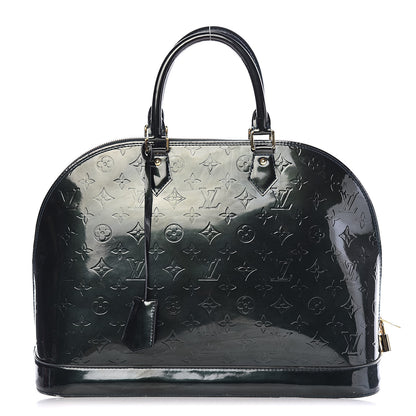 Louis Vuitton Vernis Alma MM Blue Nuit 1 of 14