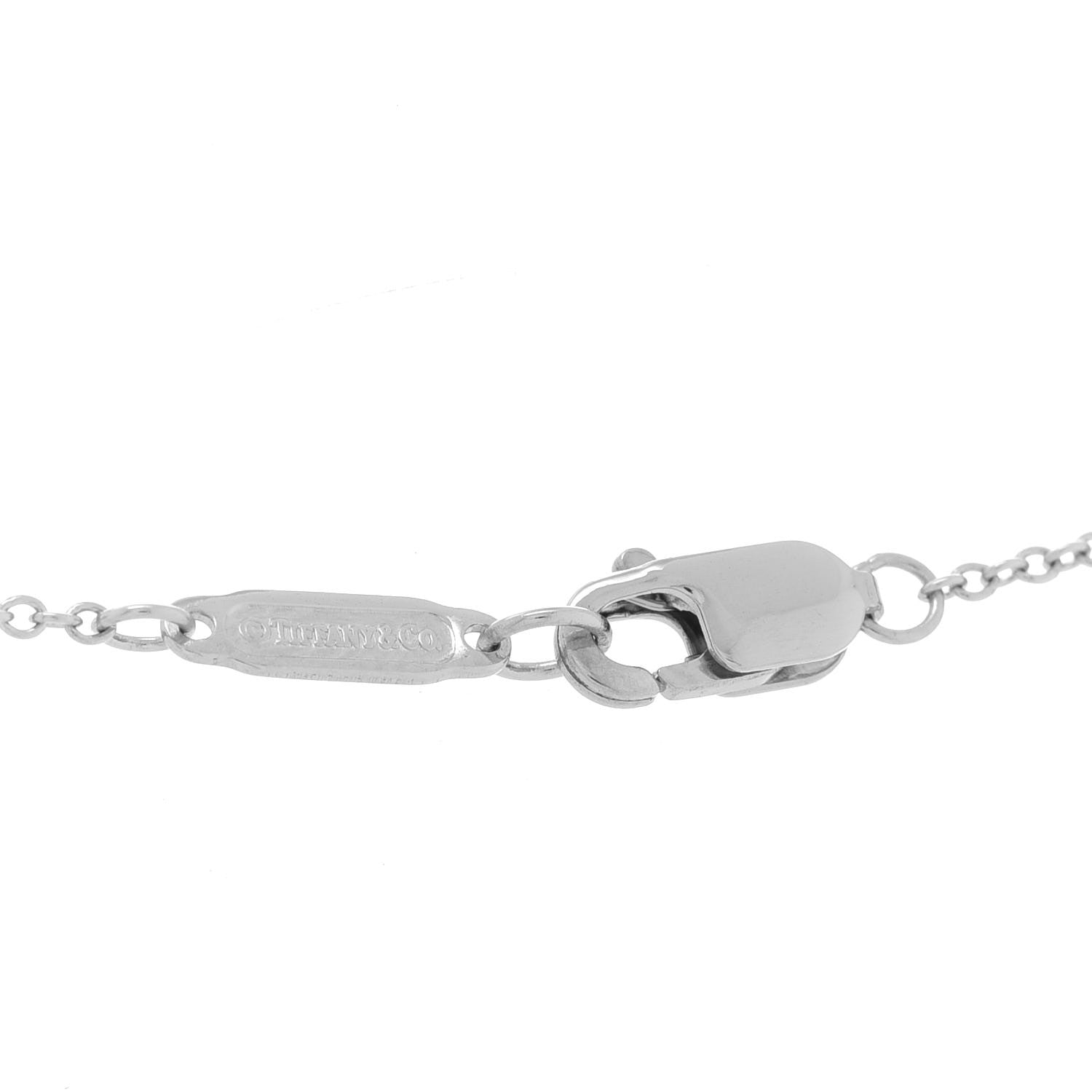 Tiffany Platinum Diamond Enchant Garden Rose Cut Flower Pendant Necklace 5 of 5